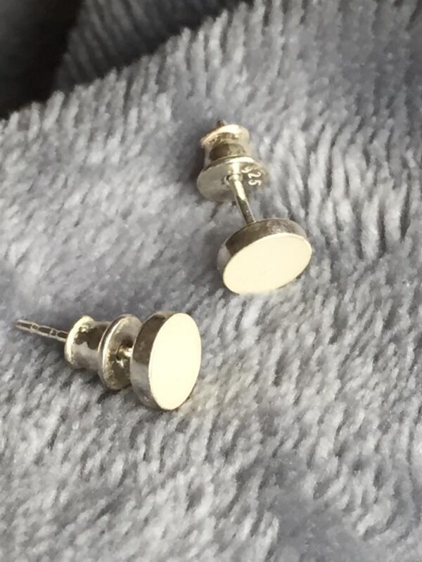 Melk steek-knopjes - Oorbellen sieraad