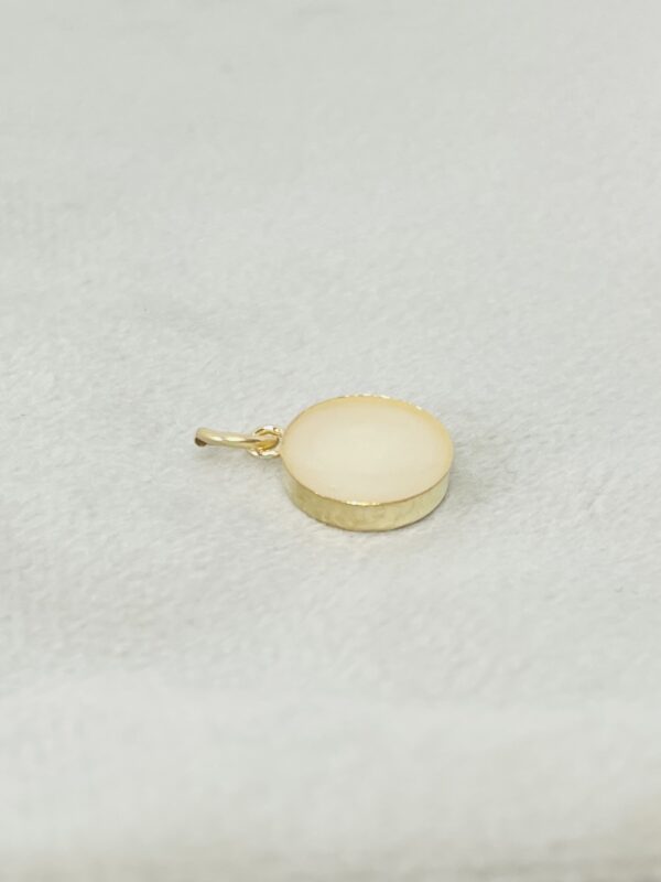 Gouden ronde melkhanger - Gouden Hangers sieraad