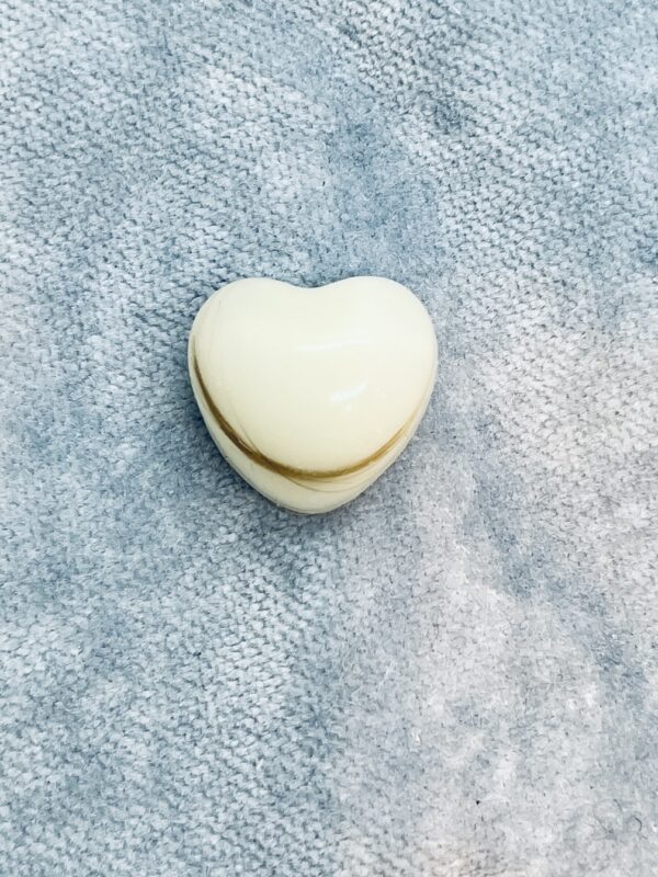 Haar in een melkhartje