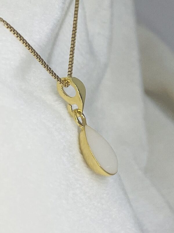 Goud druppel moedermelk - Gouden Hangers sieraad