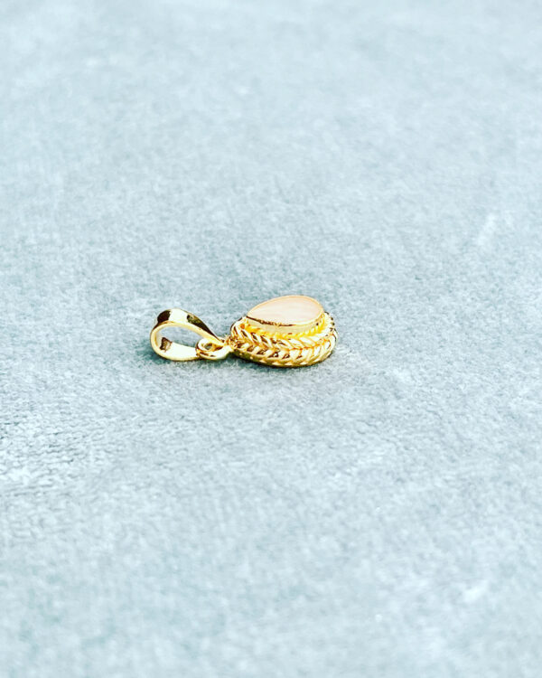 Klein goud melkhangertje - Gouden Hangers sieraad