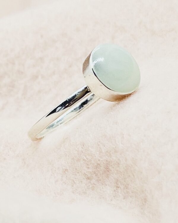 Ronde melkring - Zilveren ringen sieraad