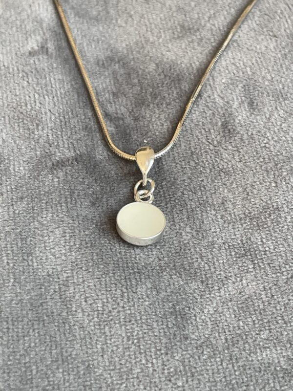 Rond moedermelk-hanger - Moedermelk sieraden sieraad