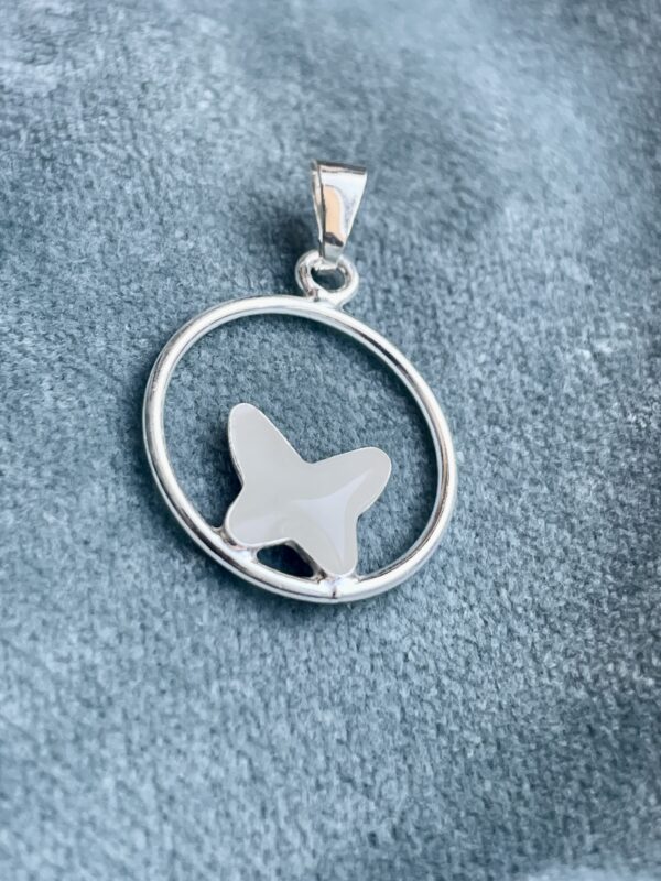 Melkhanger vlinder - Moedermelk sieraden sieraad