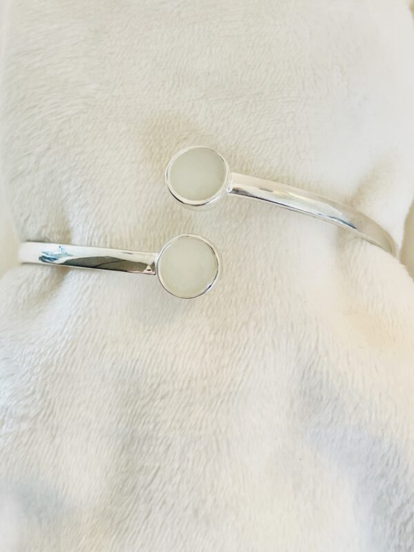 Zilveren melkbangle