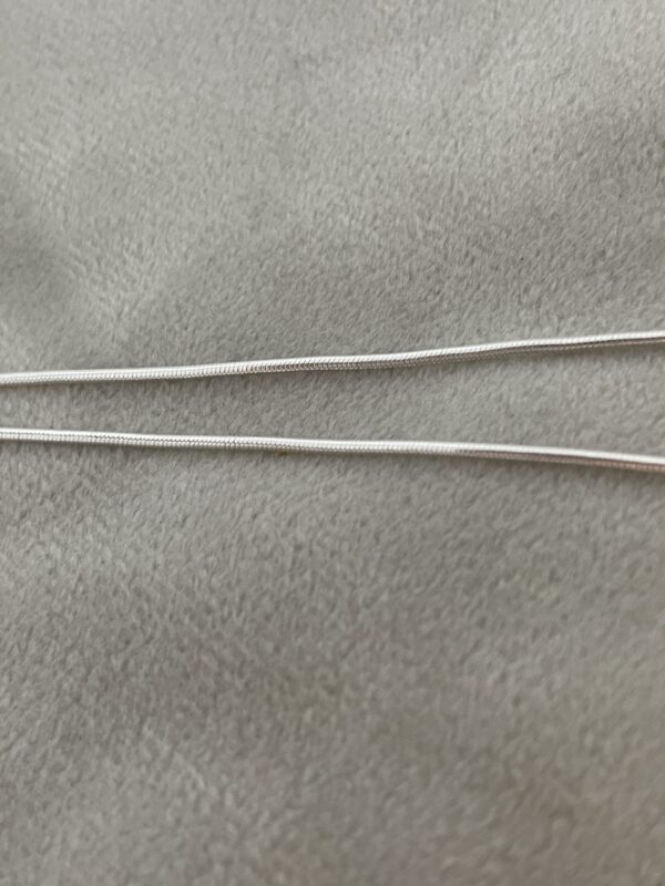 Zilveren snake ketting 50 cm - Basiskettingen sieraad